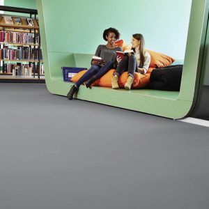reduce impact and ambient noise and enhance underfoot comfort and wellbeing, Silencio xf²™ offers an acoustic linoleum solution with sound reduction of 18dB With a total thickness of 3.8mm