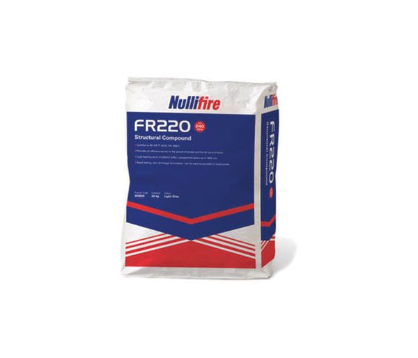Nullifire FR220 Firestopping Compound is a single part gypsum-based compound providing up to 4 hours fire resistance.