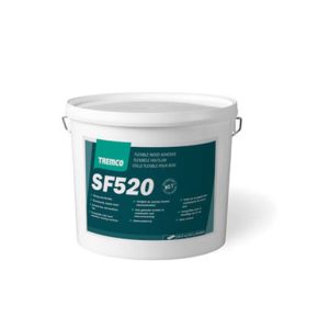 A high strength, flexible, single component advanced polymer adhesive for surface bonding most wood flooring.