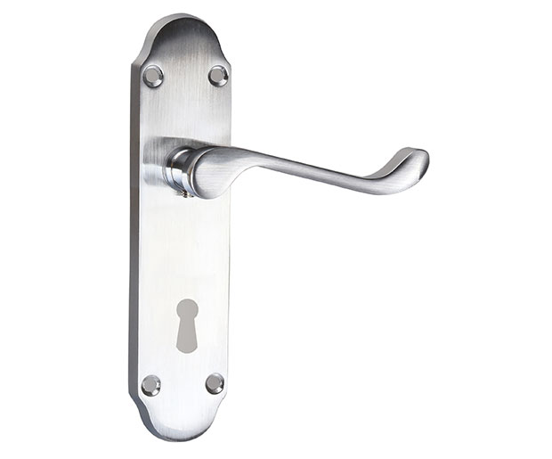 Vista is a distinctive and stylish door handle on plate that underwent specialist lacquer
