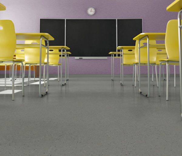 The ultimate safety floor, Safetred Ion Contrast is a flexible, glass fiber reinforced vinyl floorcovering with particle enhanced slip resistance.