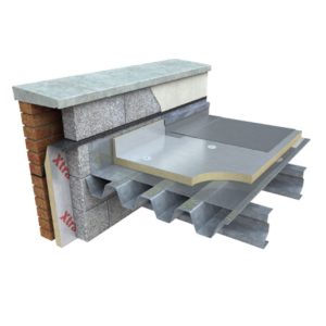 Xtratherm FR/ALU is a high performance flat roof insulation board with vapour-tight aluminium foil facings suitable for use with single ply membranes.