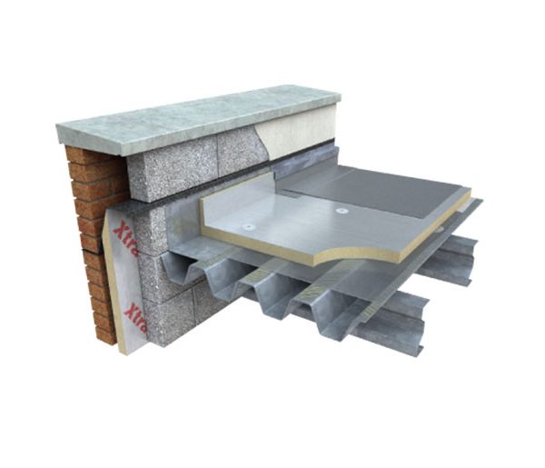 Xtratherm FR/ALU is a high performance flat roof insulation board with vapour-tight aluminium foil facings suitable for use with single ply membranes.