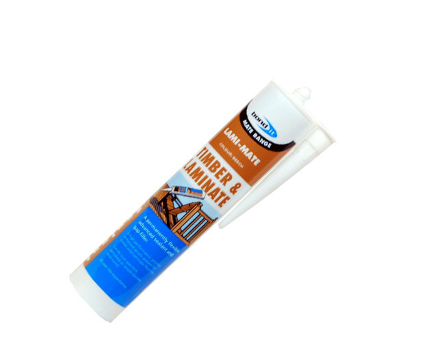 A polymer enhanced, flexible sealant and gap-filler designed for sealing all tongue and groove laminate and hardwood flooring