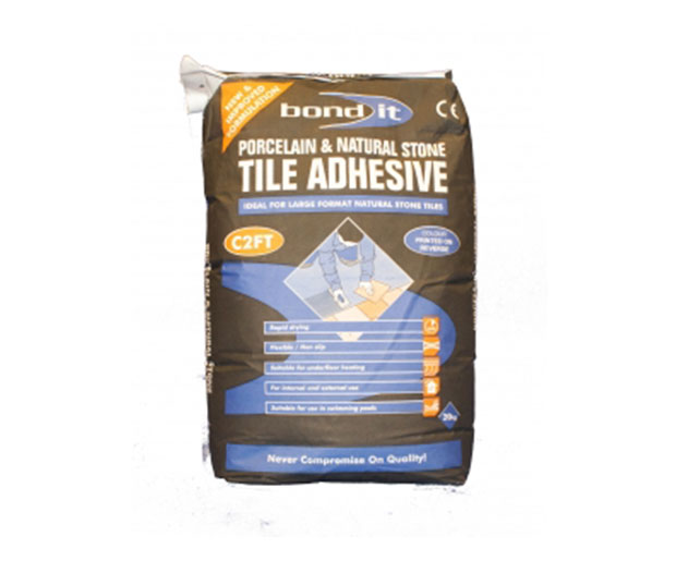 Natural stone tile adhesive