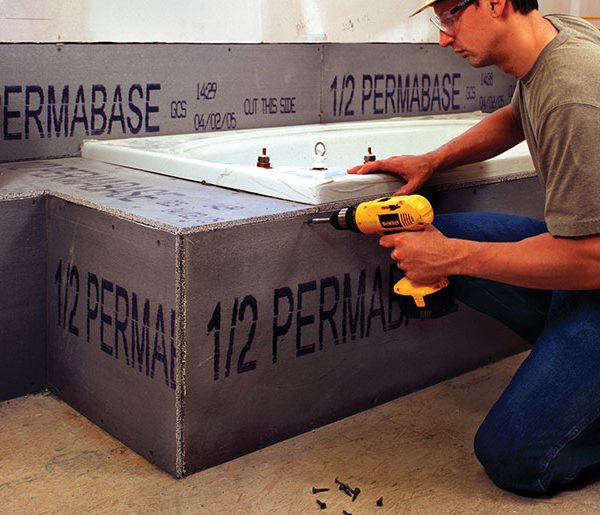 Permabase Cement Board - a rigid substrat