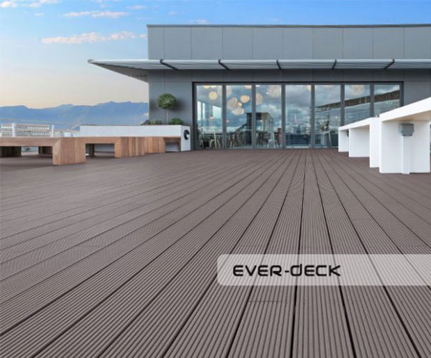 Image of Teranna Ever Deck composite decking boards on the terrace