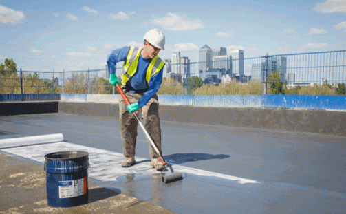 Waterproofing of flat roof with KEMPEROL