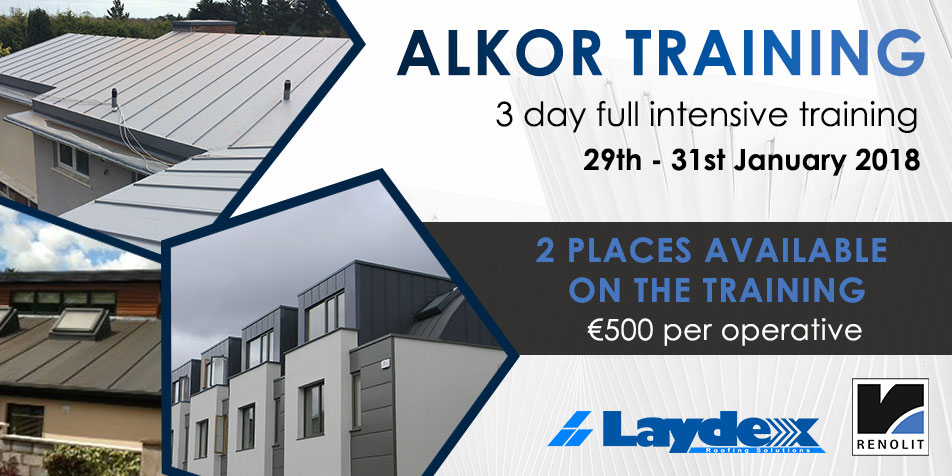Alkor Training Roofing Laydex Dublin
