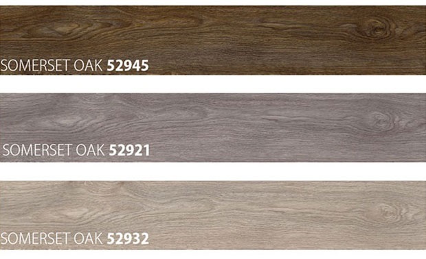 Colour Samples of Wooden Look Flooring type Summerset Oak