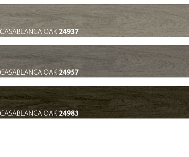  colour samples of wooden look floor