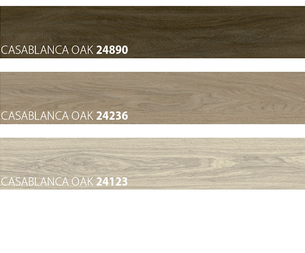  colour samples of wooden look vinyl floor