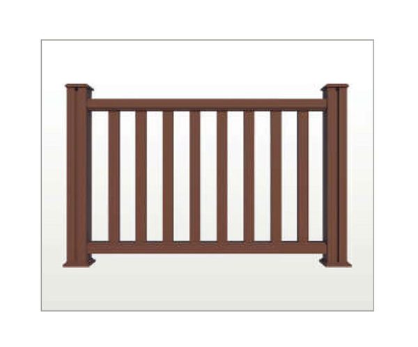 Teranna composite decking railing in brown colour