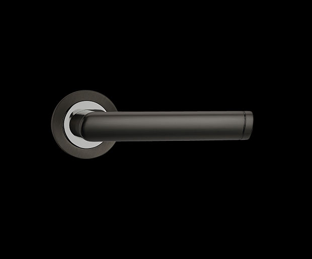 spectre--gunmetal dark grey door handle from Fortessa Gotham Range