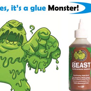 bondit monster the beast polyurethane glue super-strong, solvent-free, waterproof adhesive which is rapid setting with very high bond strength