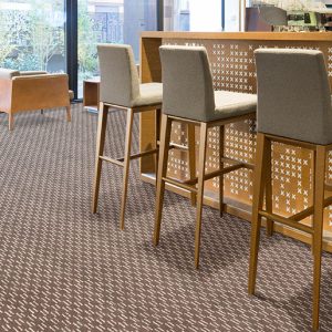 Westex-Hospitality-and-leisure-patterned-broadloom-carpet-installed on the hotel leisure lounge floor