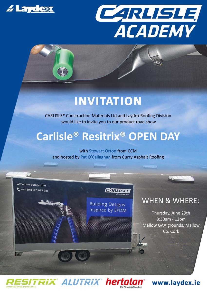 Laydex Building Solutions and Carlisle Resitrix Road Show