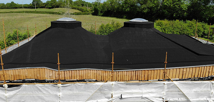 Atypical Roof Construction – Roundwood Straw Bale House