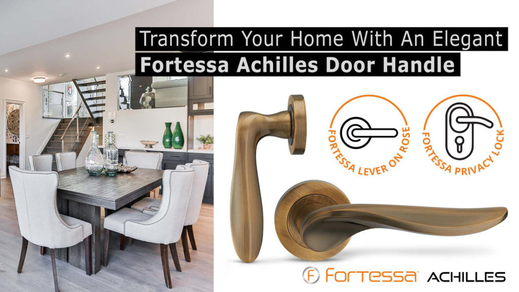 Fortessa Door Lever vs Door Knob - Fortessa Lever on Rose Achilles