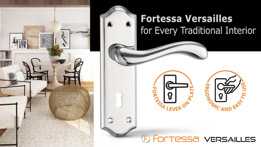 Fortessa Door Lever vs Door Knob - Fortessa Lever on Plate Versailles