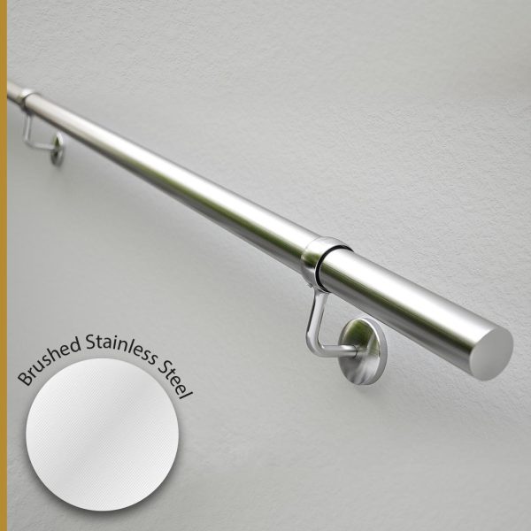 Stainless Steel Handrail - Brushed Stainless Steel Finish