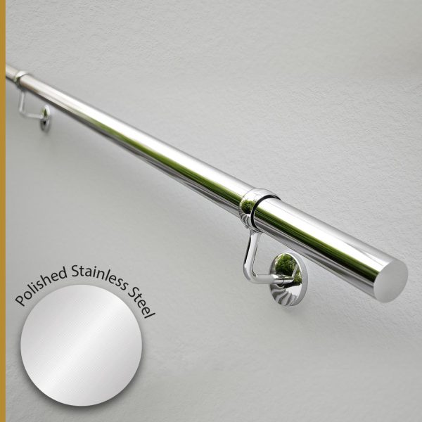 Stainless Steel Handrail - Polished Stainless Steel Finish